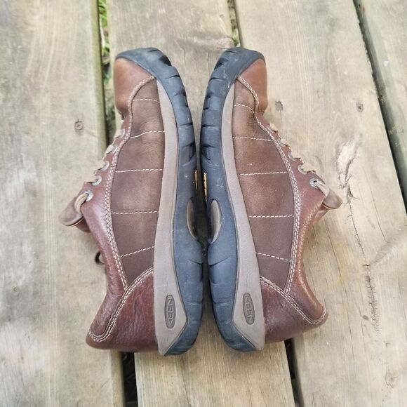 Keen Presidio Brown Leather Cascade/Shitake Casual Lace Up Shoes Woman's 9.5 - Picture 4 of 7